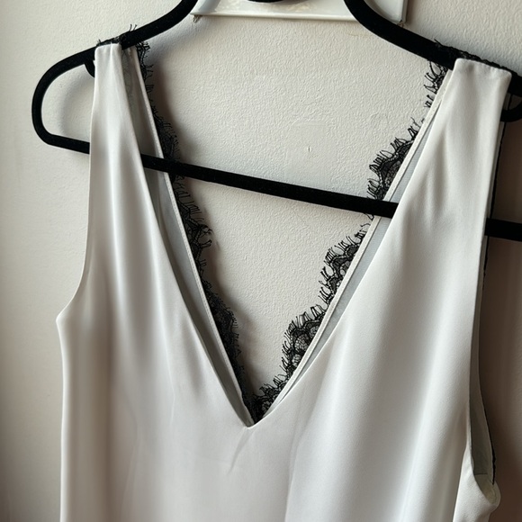 Babaton Black Lace V Neck Blouse - Picture 6 of 15